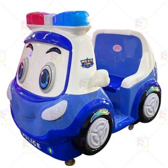 Blue Police Car Mini Size